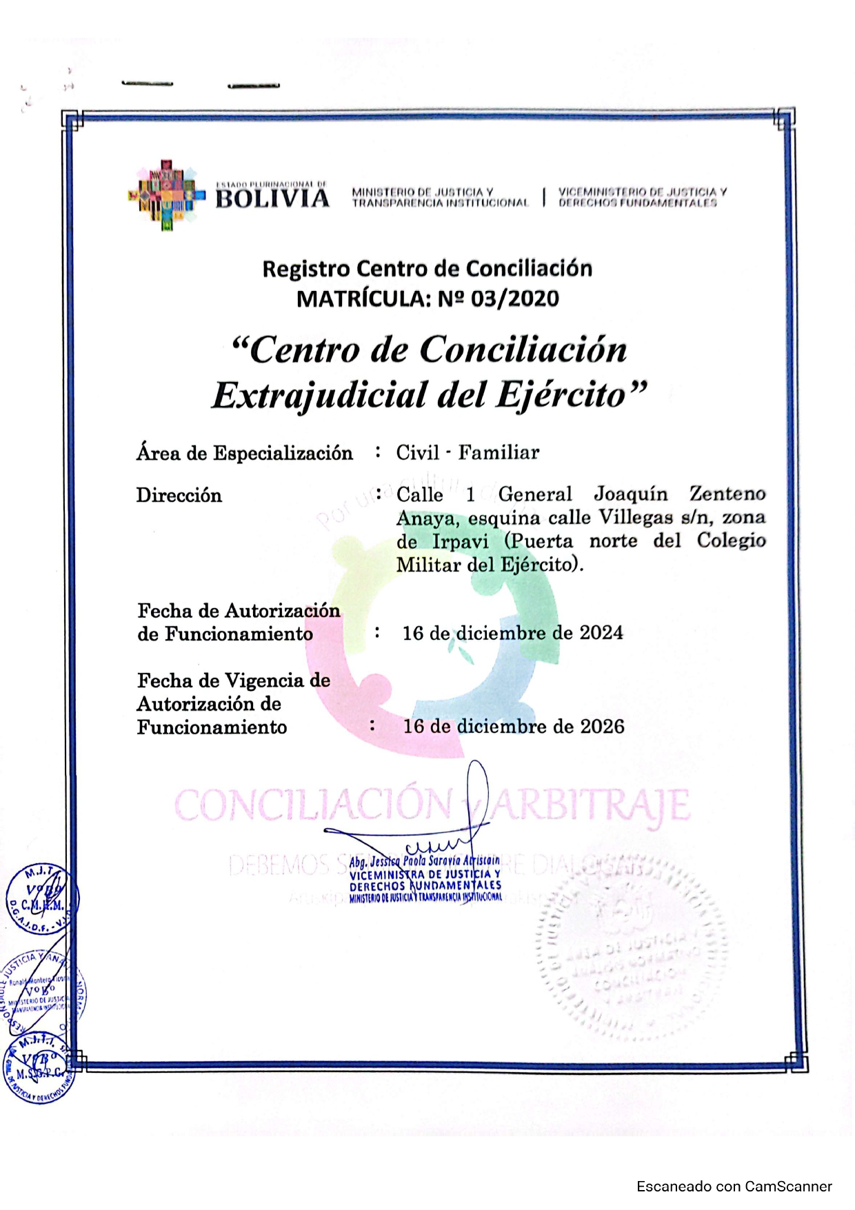 Registro de Conciliación